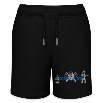 Feuerwehrmann Feuerwehr DNA DNS | Farben änderbar - Stanley/Stella Teenager Bio-Joggingshorts MINI BOLTER - Schwarz - Vorne