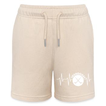 puls eishockey icehockey Herzschlag Schläger Puck - Stanley/Stella Teenager Bio-Joggingshorts MINI BOLTER - Natur - Vorne