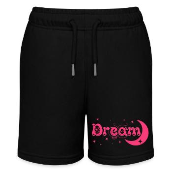 Dream / Traum - Stanley/Stella Teenager Bio-Joggingshorts MINI BOLTER - Schwarz - Vorne