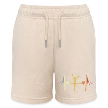 Vintage Cheerleader - Stanley/Stella MINI BOLTER Organic Teen Jogging Shorts - soft Ecru - Front