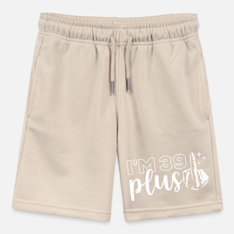 Ich bin 39 plus 1, Mittelfinger 40. Geburtstag Stanley/Stella Teenager Bio-Joggingshorts MINI BOLTER