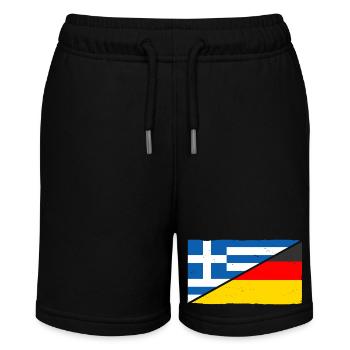 Greece Germany Greece - Stanley/Stella MINI BOLTER Organic Teen Jogging Shorts - black - Front