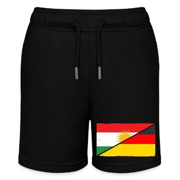 Kurden Deutschland Kurdistan - Stanley/Stella Teenager Bio-Joggingshorts MINI BOLTER - Schwarz - Vorne