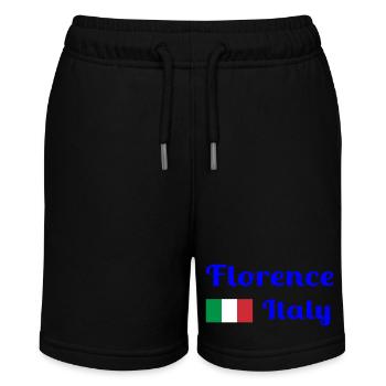 Florenz, Italien - Stilvolle Drucke - Stanley/Stella Teenager Bio-Joggingshorts MINI BOLTER - Schwarz - Vorne