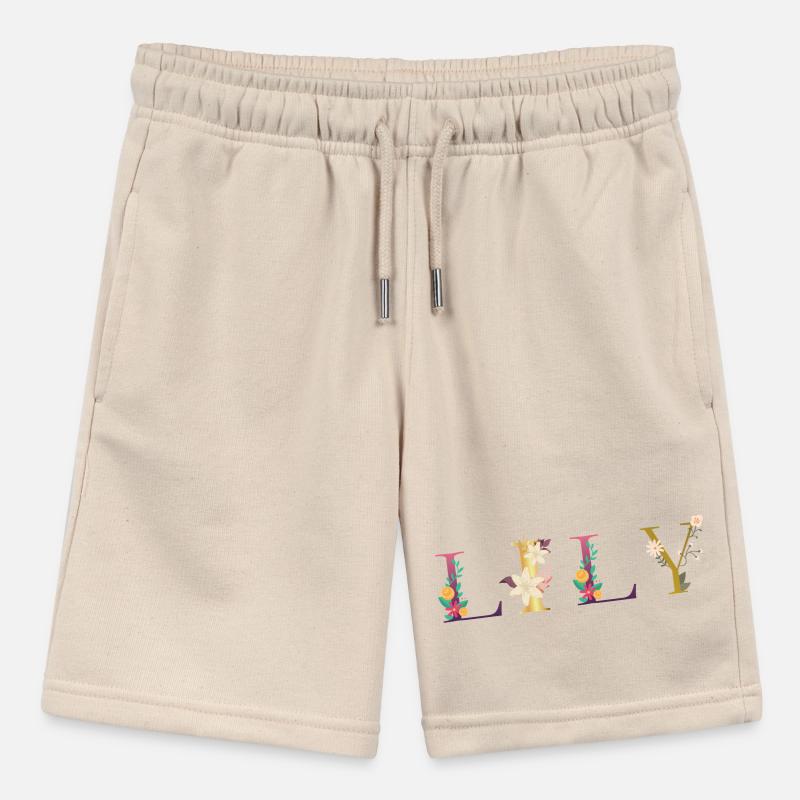 Nom de LILY décoré de fleurs Short bio MINI BOLTER Stanley/Stella Ado