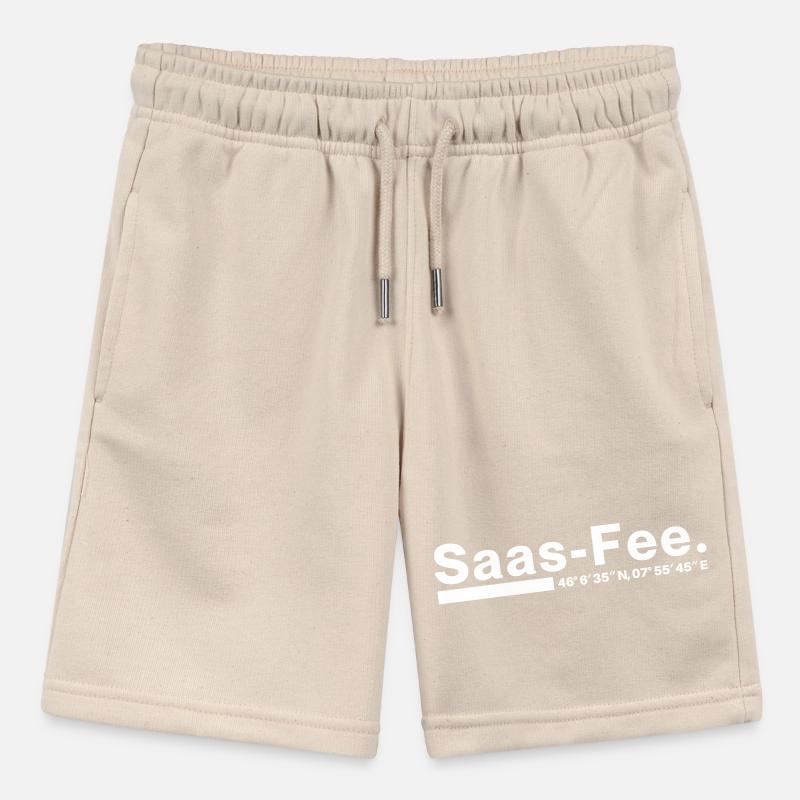 Saas-Fee coordinates Valais Switzerland Stanley/Stella MINI BOLTER Organic Teen Jogging Shorts