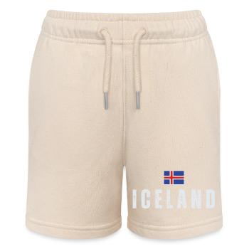 Fierté islandaise, drapeau islandais - Short bio MINI BOLTER Stanley/Stella Ado - écru doux - Devant