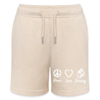 Peace Love Boxing - Stanley/Stella Teenager Bio-Joggingshorts MINI BOLTER - Natur - Vorne