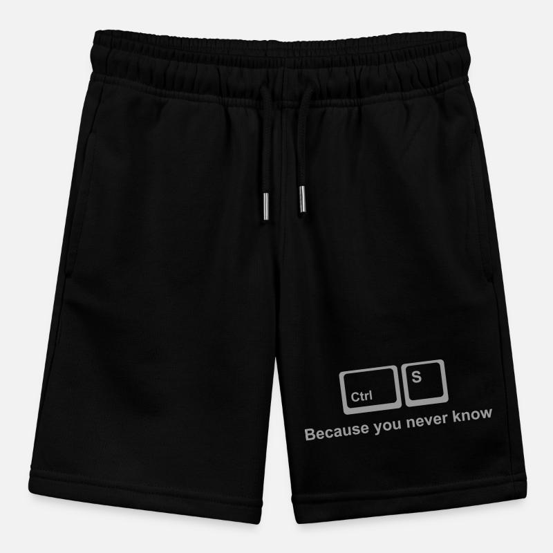 Ctrl S Shirt – Save It Nerd Humor for Developers Stanley/Stella MINI BOLTER Organic Teen Jogging Shorts