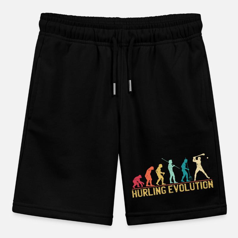 Hurling Evolution Silhouette Design Stanley/Stella Teenager Bio-Joggingshorts MINI BOLTER