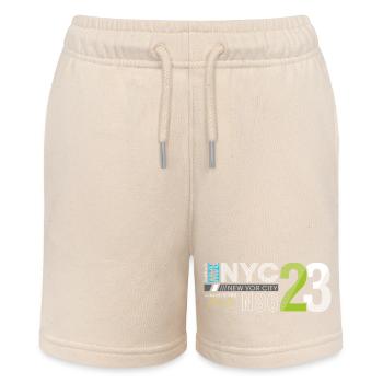 Urban Streetwear Number 86 Design - Stanley/Stella MINI BOLTER Organic Teen Jogging Shorts - soft Ecru - Front