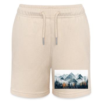 Wald Berge - Stanley/Stella Teenager Bio-Joggingshorts MINI BOLTER - Natur - Vorne