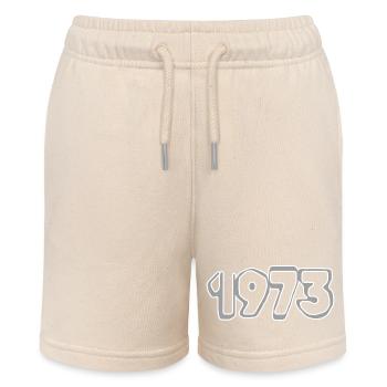 Year 1973 - Stanley/Stella MINI BOLTER Organic Teen Jogging Shorts - soft Ecru - Front