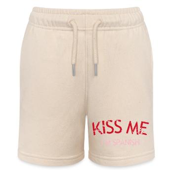 Küss mich Spanischer Kuss - Stanley/Stella Teenager Bio-Joggingshorts MINI BOLTER - Natur - Vorne