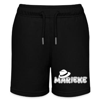Gift for Marieke - Stanley/Stella MINI BOLTER Organic Teen Jogging Shorts - black - Front