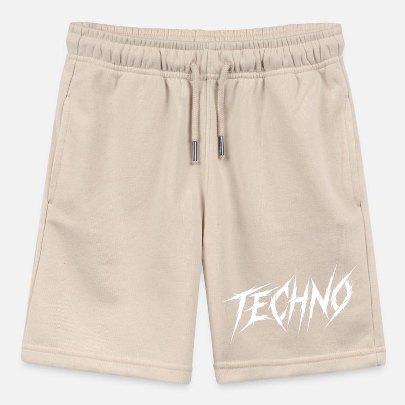 Sharp Techno Typeface Stanley/Stella MINI BOLTER Organic Teen Jogging Shorts