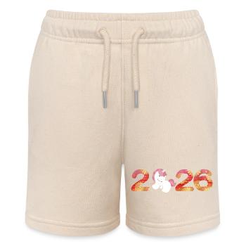 Kawaii 2026 Chinesisches Neujahrsfest - Stanley/Stella Teenager Bio-Joggingshorts MINI BOLTER - Natur - Vorne
