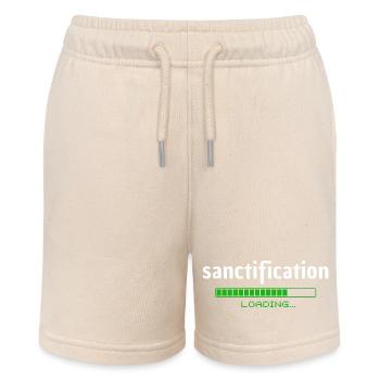 Sanctification - Heiligung - loading - christlich - Stanley/Stella MINI BOLTER Organic Teen Jogging Shorts - soft Ecru - Front
