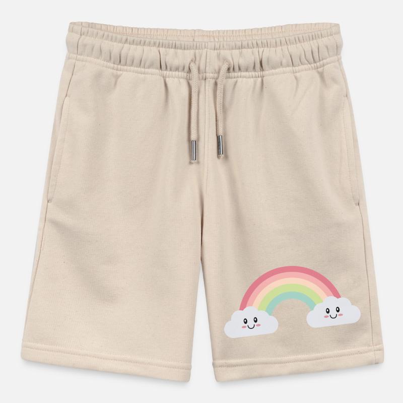 Rainbow clouds Stanley/Stella MINI BOLTER Organic Teen Jogging Shorts