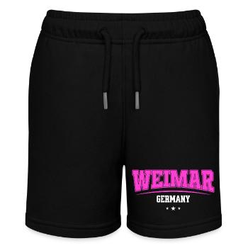 Logo rétro rose de Weimar, Allemagne - Short bio MINI BOLTER Stanley/Stella Ado - noir - Devant