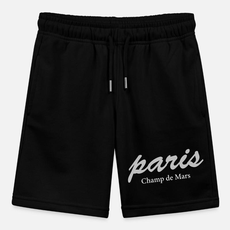 Paris Champ de Mars Vintage Script Pantaloncini sportivi ecologici MINI BOLTER per ragazzi di Stanley/Stella