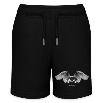 Hab keine Angst - Stanley/Stella Teenager Bio-Joggingshorts MINI BOLTER - Schwarz - Vorne