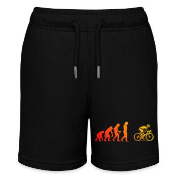 Puristisches Roadbike Thema - Stanley/Stella Teenager Bio-Joggingshorts MINI BOLTER - Schwarz - Vorne