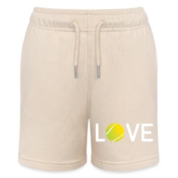 Tennis Lover - Stanley/Stella MINI BOLTER Organic Teen Jogging Shorts - soft Ecru - Front