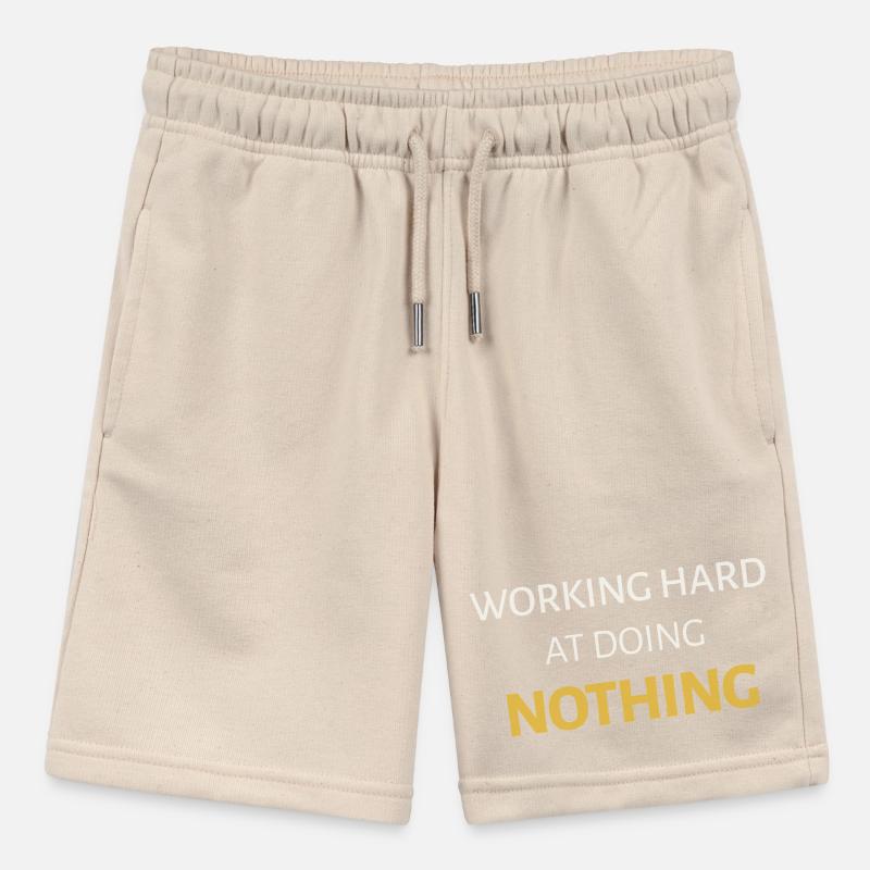 Working Hard at Doing Nothing Stanley/Stella MINI BOLTER Organic Teen Jogging Shorts