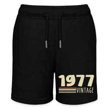 1977-Anniversaire-1977-retro-1977 - Short bio MINI BOLTER Stanley/Stella Ado - noir - Devant