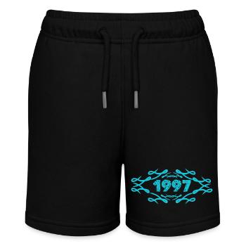1997 - Stanley/Stella Teenager Bio-Joggingshorts MINI BOLTER - Schwarz - Vorne