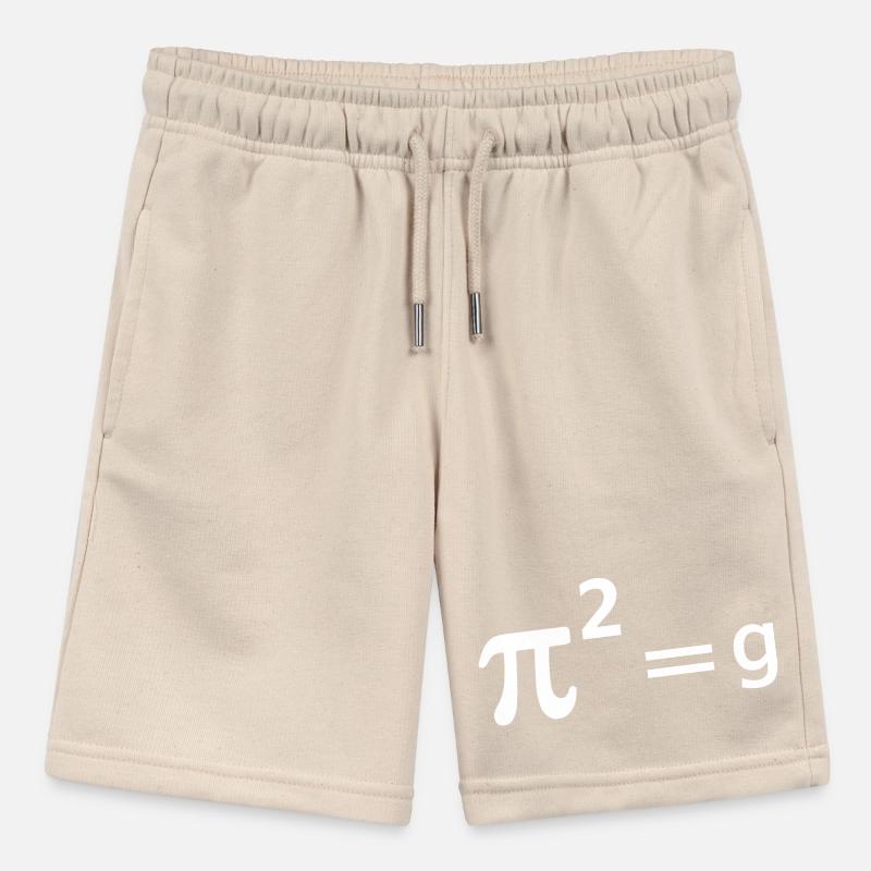 Funny Math Joke Pun - Pi Joke pi squared = g Maths Stanley/Stella MINI BOLTER Organic Teen Jogging Shorts