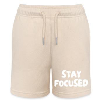Stay focused - Stanley/Stella MINI BOLTER Organic Teen Jogging Shorts - soft Ecru - Front