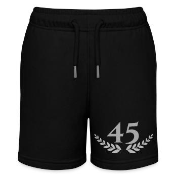 45 - Stanley/Stella MINI BOLTER Organic Teen Jogging Shorts - black - Front