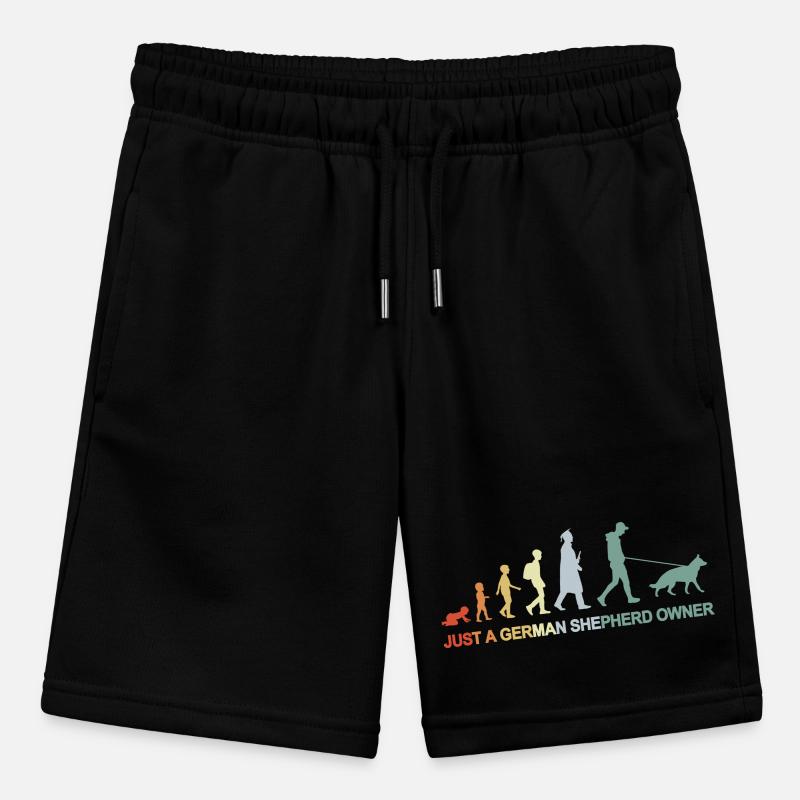 Evolution Schäferhund Besitzer Stanley/Stella Teenager Bio-Joggingshorts MINI BOLTER