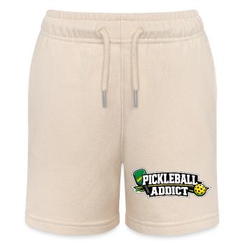 Pickleball Addict Logo - Stanley/Stella Teenager Bio-Joggingshorts MINI BOLTER - Natur - Vorne