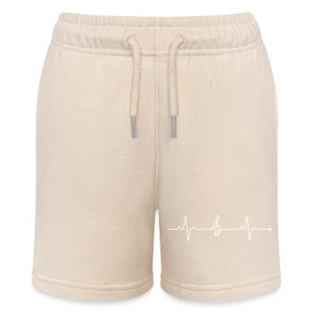 Cle Sol Musique Battement Coeur Heartbeat Notes - Short bio MINI BOLTER Stanley/Stella Ado - écru doux - Devant
