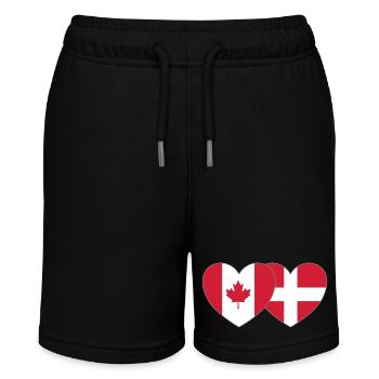 Cœur de drapeau du Danemark Canada - Short bio MINI BOLTER Stanley/Stella Ado - noir - Devant