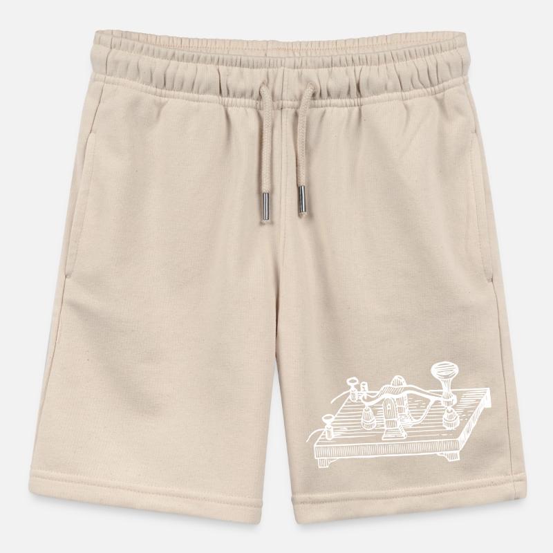 Vintage Morse Code Device, Retro Communication Stanley/Stella MINI BOLTER Organic Teen Jogging Shorts