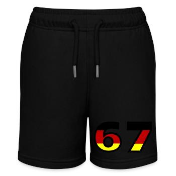 67 Number Germany Jersey - Stanley/Stella MINI BOLTER Organic Teen Jogging Shorts - black - Front