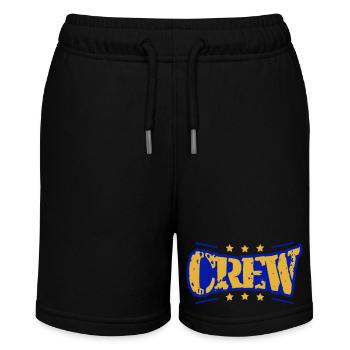 Crew Star Logo Cool Team Friends Groupe Stamp - Short bio MINI BOLTER Stanley/Stella Ado - noir - Devant