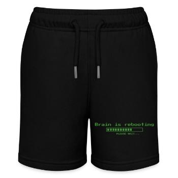 Brain is rebooting, please wait ... - Stanley/Stella MINI BOLTER Organic Teen Jogging Shorts - black - Front