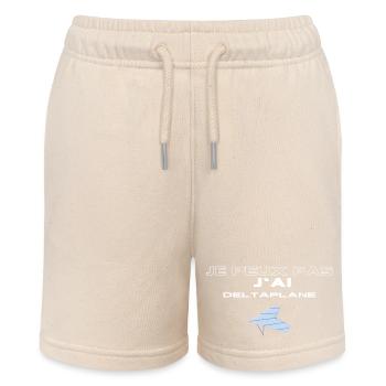 I can't I Hängegleiter Leidenschaft - Stanley/Stella Teenager Bio-Joggingshorts MINI BOLTER - Natur - Vorne