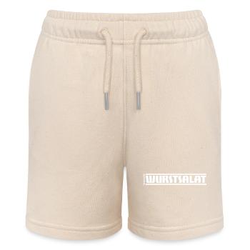 „Genussmittel“ Serie | Wurstsalat - Stanley/Stella Teenager Bio-Joggingshorts MINI BOLTER - Natur - Vorne