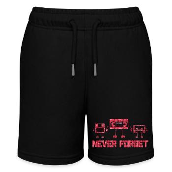 Musik, Retro, Heavy Metal, Hard Rock, Punk, Vinyl, Pop - Stanley/Stella Teenager Bio-Joggingshorts MINI BOLTER - Schwarz - Vorne
