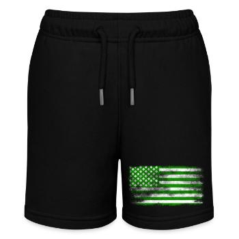Drapeau de la Saint-Patrick irlandais américain lavé - Short bio MINI BOLTER Stanley/Stella Ado - noir - Devant