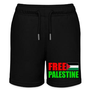 Free palestine - Stanley/Stella MINI BOLTER Organic Teen Jogging Shorts - black - Front