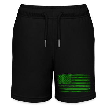 Drapeau de la Saint-Patrick irlandais américain lavé - Short bio MINI BOLTER Stanley/Stella Ado - noir - Devant