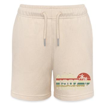 April Vintage 57th Anniversary Born 1967 Vibe - Stanley/Stella MINI BOLTER Organic Teen Jogging Shorts - soft Ecru - Front