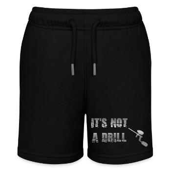 Es ist keine Übung. Es ist ein Paintball-Marker - Stanley/Stella Teenager Bio-Joggingshorts MINI BOLTER - Schwarz - Vorne